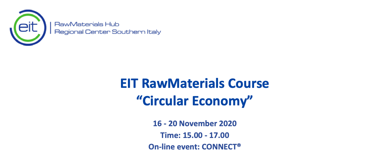 EIT RawMaterials Course &ldquo;Circular Economy&rdquo;